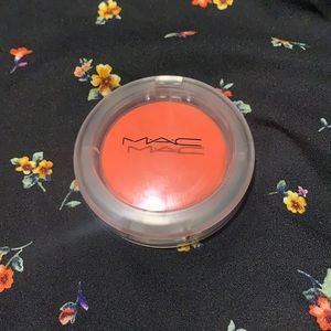 MAC Glow Play Blush in Groovy, swatched once/close to new! Retail value $31!